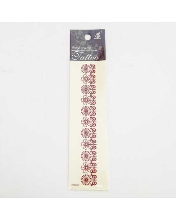 Наклейка татуировки цветок мотив 1 шт