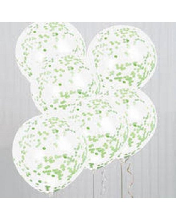 Баллон с прозрачными цветами. блеск