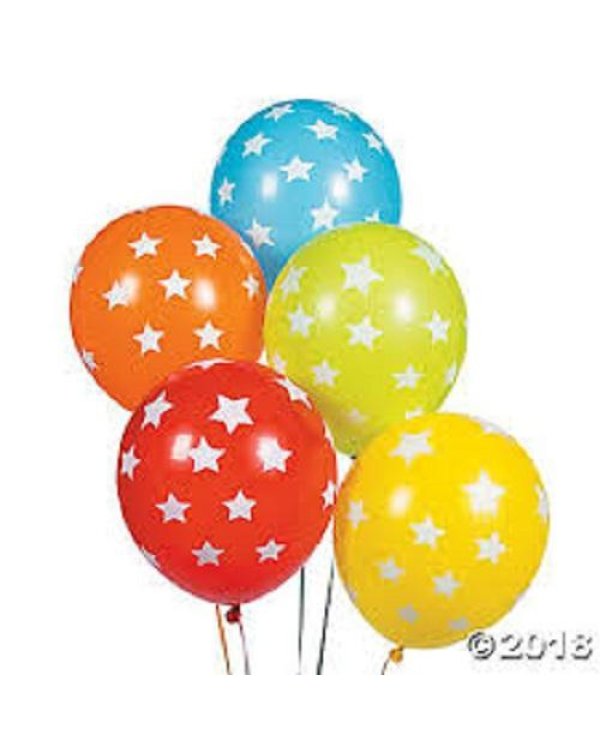 Воздушные шары COL. со звездами 6GB