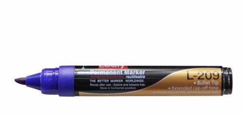 Маркер мели постоянный 209 синий