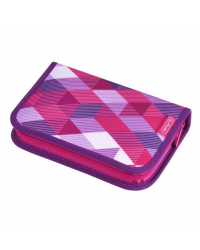 Пенал 31priekšmets розовый ромб