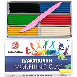 Пластилин ЛУЧ  (6  цветов)
