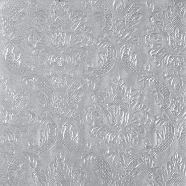Салфетки 33x33 / 16 тисненые серебра
