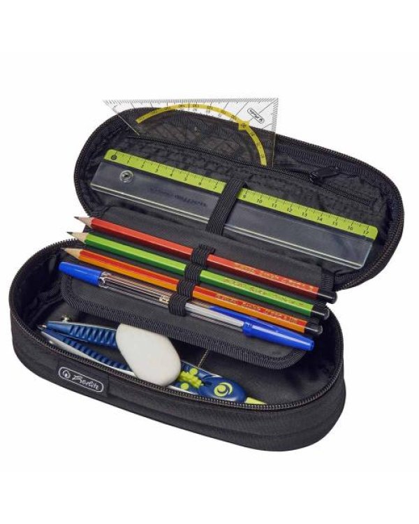 Пенал овальный розовый