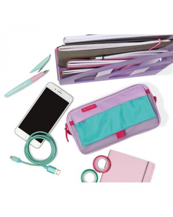 Пенал 2 остановки пастель