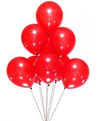 Аватар красные шары 100шт