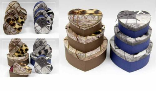 Подарочная коробка сердце животного мотив