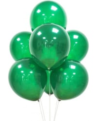 Воздушные шары Аватар зеленый металл 100шт