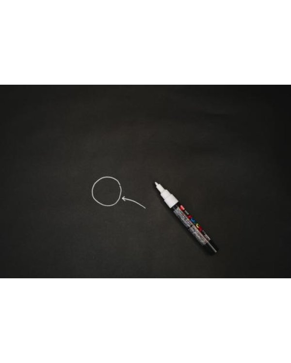 Меловой флуоресцентный маркер для стекла (5 мм белый )