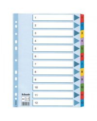 Сепараторы 1-10 красочные. Номера Esselte
