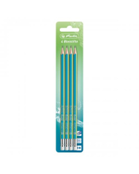 Карандаш Herlitz HB GreenLine 4Gab.