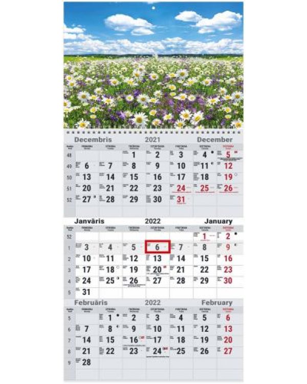 Sienas kalendārs OFFICE  2022