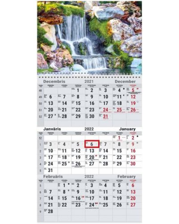Sienas kalendārs OFFICE  2022