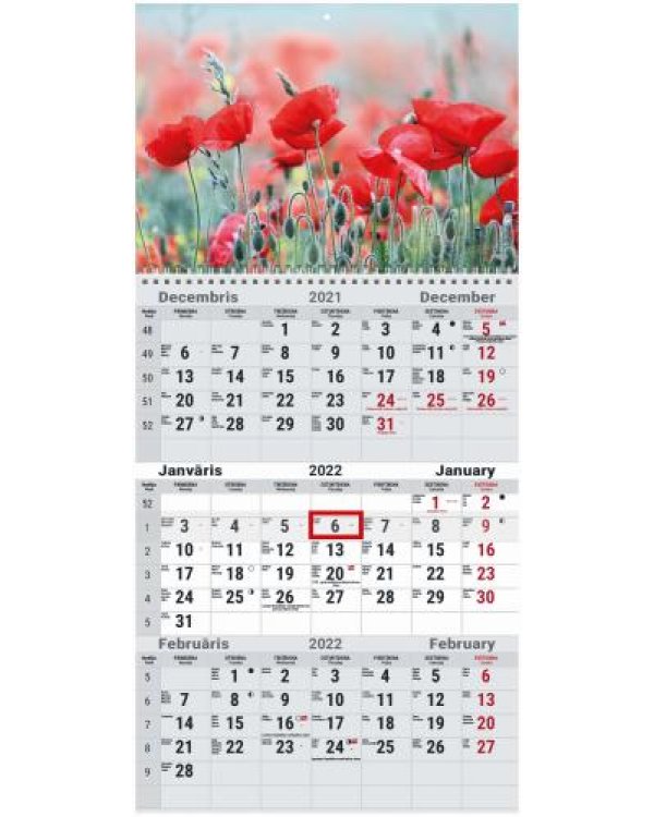 Sienas kalendārs OFFICE  2022