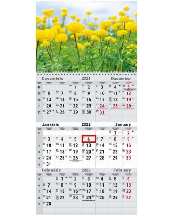 Sienas kalendārs OFFICE  2022