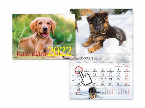 Sienas kalendārs SUŅI 2022