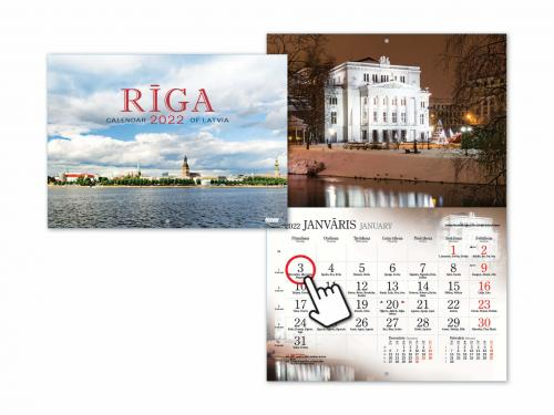 Sienas kalendārs RĪGA 2022 Sienas kalendārs RĪGA 2022