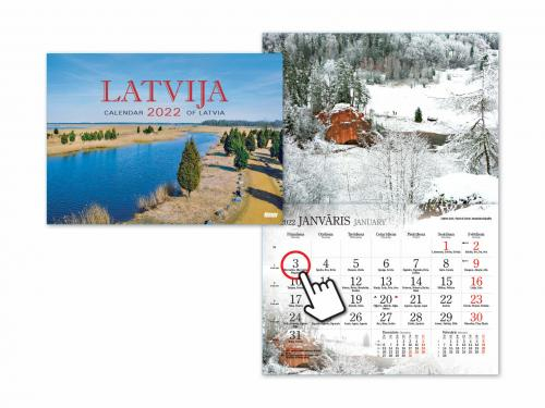 Sienas kalendārs LATVIJA 2022