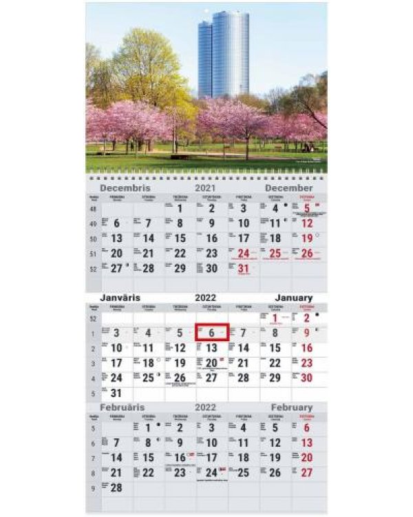 Sienas kalendārs OFFICE  2022