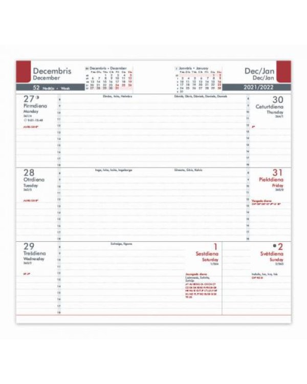 MIDI kalendārs 90x170 2022