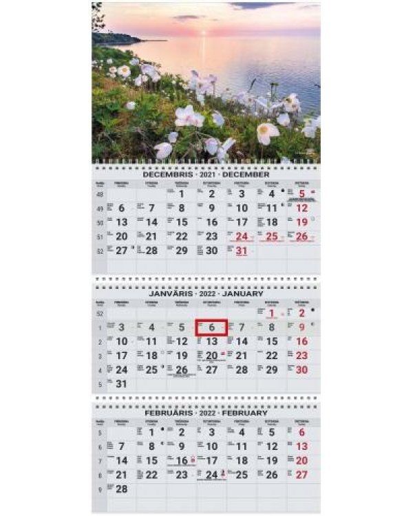 Sienas kalendārs OFFICE EXTRA 2022