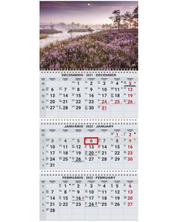 Sienas kalendārs OFFICE EXTRA 2022