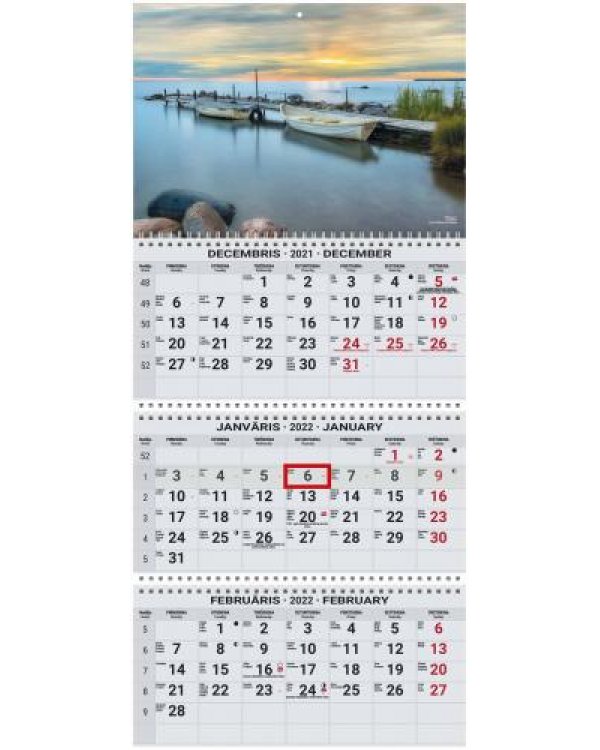 Sienas kalendārs OFFICE EXTRA 2022