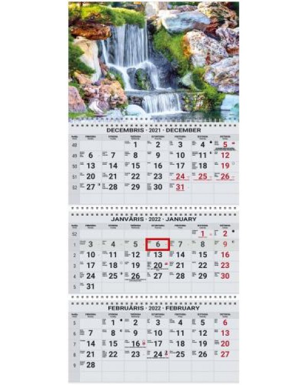 Sienas kalendārs OFFICE EXTRA 2022