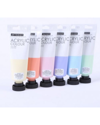 Akrila krāsa 75ml pasteļkrāsas