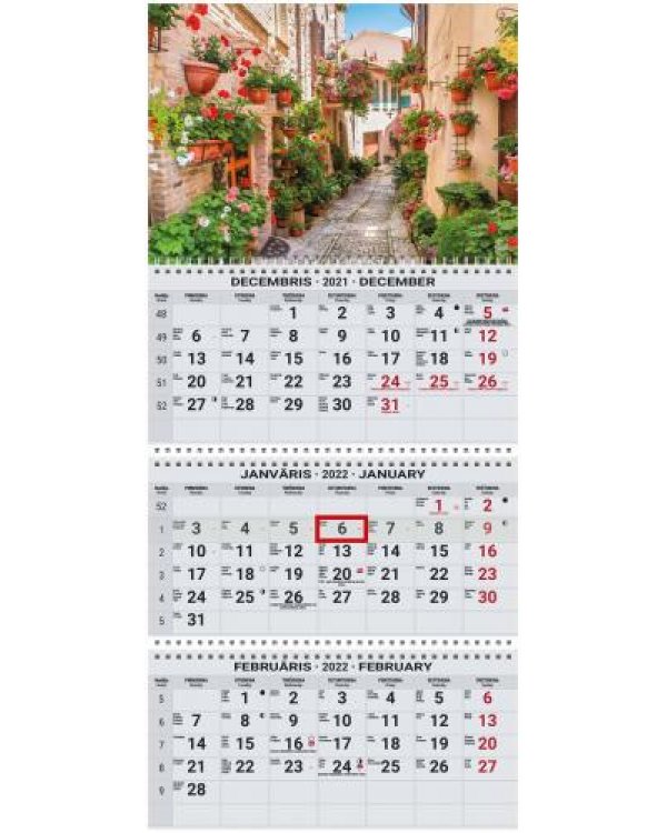 Sienas kalendārs OFFICE EXTRA 2022
