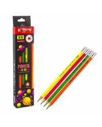 Zīmulis HB ar dzēšgum. Yalong Neon