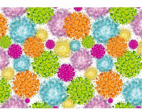 Dāvanu papīrs 2mx70cm dinamiskie ziedi