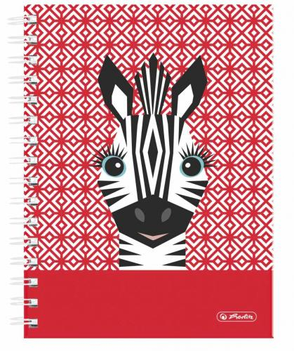 Spirāļklade c.v. A5/100 rūt.Zebra