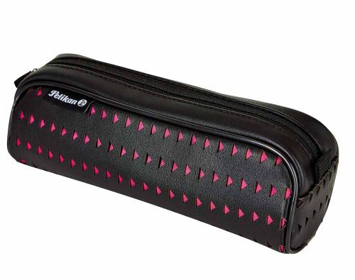 Penālis Lasercut melns/rozā