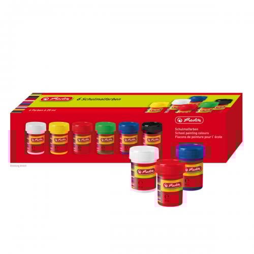 Guaša 6 krāsu Herlitz