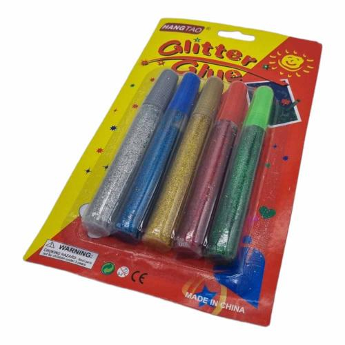Gliterlīmes komplekts 5krāsas