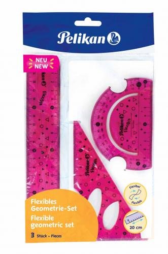 Lineālu kompl.flexible 3gab.