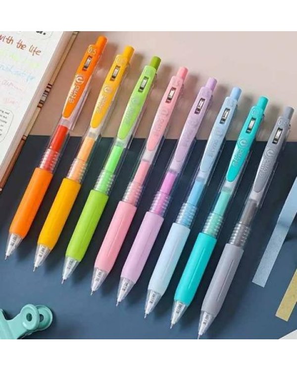 Gēla pildspalvas komplekts 8 krāsu pastel Tyno