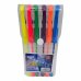 Gēla pildspalvas komplekts 6 krāsu Multicolor neona