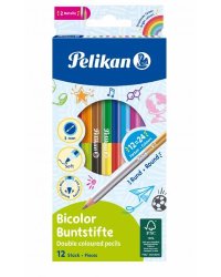 Zīmuļi 12kr/24kr Pelikan apaļi divpusēji