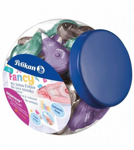 Korektors 5mmx8m Fancy zaļš,zils,rozā,pelēks Pelikan