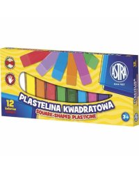 Plastilīns 12krāsu Astra 210g