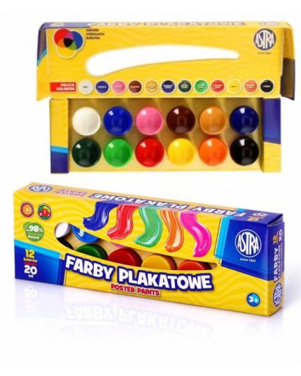 Guaša 12 krāsu 20ml Astra