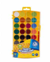 Akvareļkrāsas 32kr. medus Astra