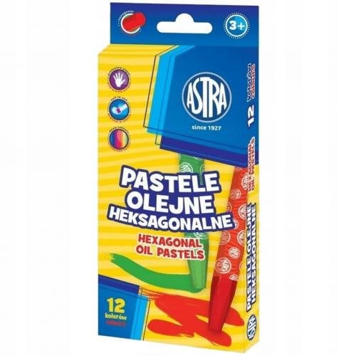 Eļļas krītiņi 12kr./ resnie seštūra Astra