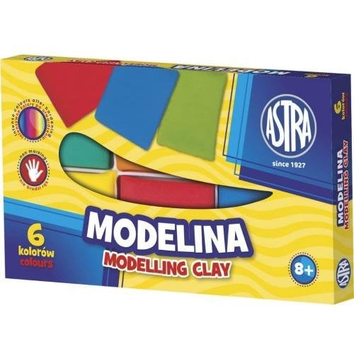 Modelējamais māls Astra 6 krāsu 160g