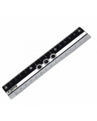 Lineāls 15cn Yalong YL223603-1 melnbalts