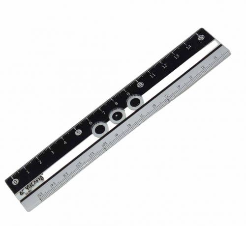 Lineāls 15cn Yalong YL223603-1 melnbalts