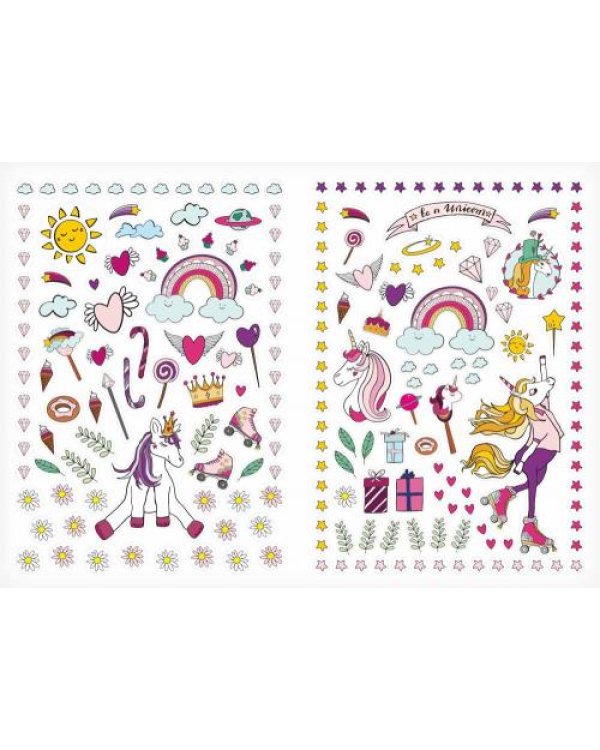 Krāsojamā grāmata ar uzlīmēm 48lp