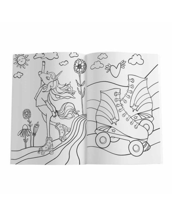 Krāsojamā grāmata ar uzlīmēm 48lp